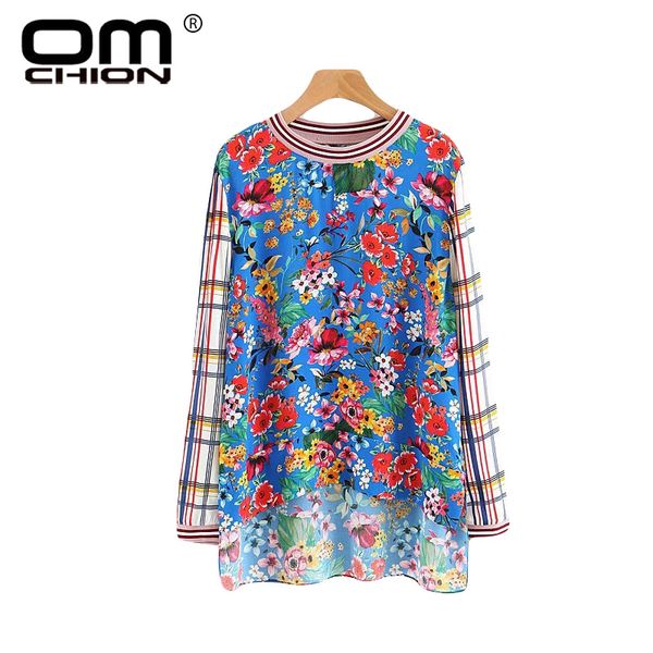 omchion blusas mujer 2018 new ribbed plaid o neck womens and blouses casual long sleeve floral print shirt summer qs313, White
omchion blusas mujer 2018 new ribbed plaid o neck womens and blouses casual long sleeve floral print shirt summer qs313, White