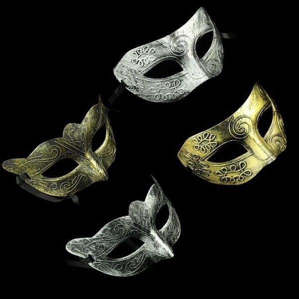 half face archaistic roma antique classic men's mask mardi gras masquerade halloween venetian costume party masks silver & gold t152
half face archaistic roma antique classic men's mask mardi gras masquerade halloween venetian costume party masks silver & gold t152