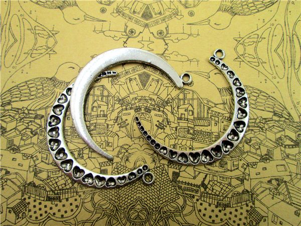 30pcs-moon charms, antique tibetan silver moon pendants/charms 48x33mm, Bronze;silver
30pcs-moon charms, antique tibetan silver moon pendants/charms 48x33mm, Bronze;silver
