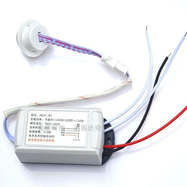 110V 220V 12V 1 Way Body IR Sensor Switch Smart Automatic PIR Motion Sensor Light Switch Built in Infrared Module Sensing Switch Detector
110V 220V 12V 1 Way Body IR Sensor Switch Smart Automatic PIR Motion Sensor Light Switch Built in Infrared Module Sensing Switch Detector