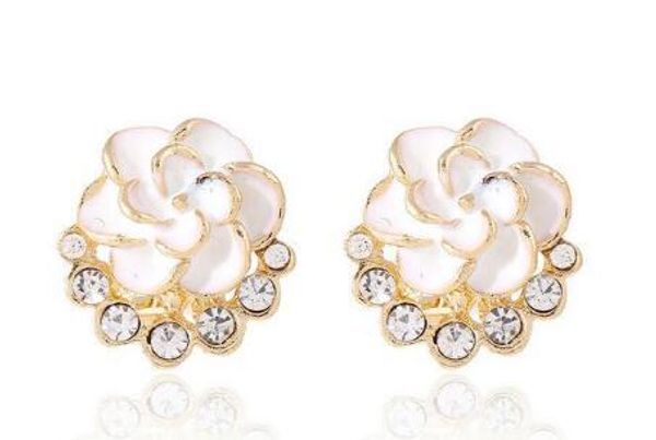 new european and american fashion roses south korea's exquisite earrings exquisite earrings fashion classic exquisite new, Silver
new european and american fashion roses south korea's exquisite earrings exquisite earrings fashion classic exquisite new, Silver