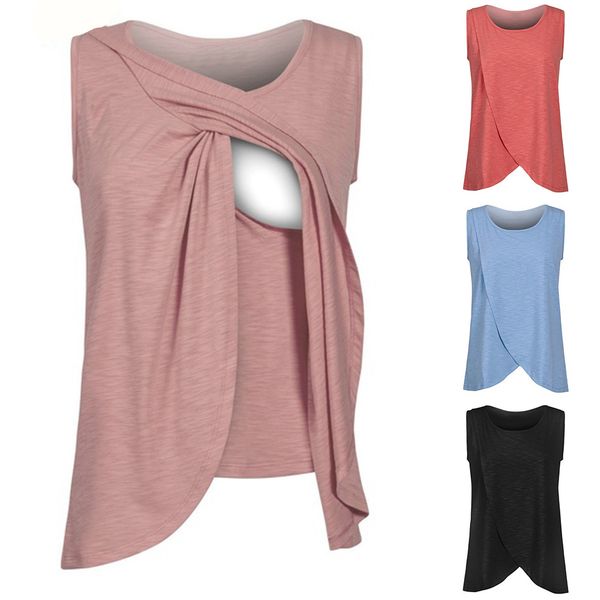 2018 new casual womens ladies sleeveless pregnant maternity clothes nursing breastfeeding t-shirt blouse plus size 4 colors, White
2018 new casual womens ladies sleeveless pregnant maternity clothes nursing breastfeeding t-shirt blouse plus size 4 colors, White