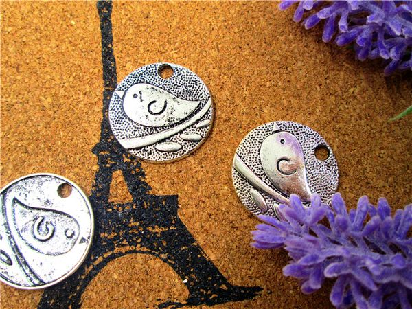 30pcs-lovebirds charms, antique tibetan silver bird pendants/charms 25mm, Bronze;silver
30pcs-lovebirds charms, antique tibetan silver bird pendants/charms 25mm, Bronze;silver