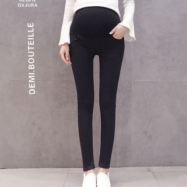 maternity denim pencil pants belly jeans for pregnant women elastic waist pregnancy trouser nursing clothes blue black, White
maternity denim pencil pants belly jeans for pregnant women elastic waist pregnancy trouser nursing clothes blue black, White