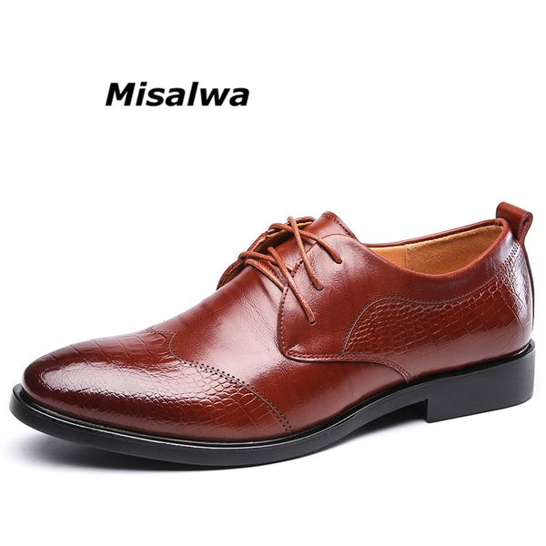 misalwa new men spring split leather formal shoes for wedding party male flat men's dress shoes pointed toe elegant men footwear, Black
misalwa new men spring split leather formal shoes for wedding party male flat men's dress shoes pointed toe elegant men footwear, Black