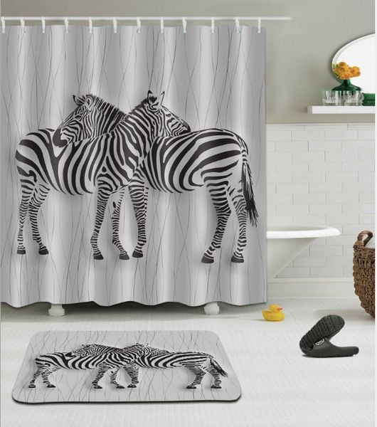 3d love zebra curtain for the bathroom polyester waterproof shower curtain floor mats sets
3d love zebra curtain for the bathroom polyester waterproof shower curtain floor mats sets