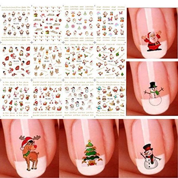 1pc nail art nail sticker new year slider tattoo christmas water decal santa claus snowman full wraps designs decals, Black
1pc nail art nail sticker new year slider tattoo christmas water decal santa claus snowman full wraps designs decals, Black