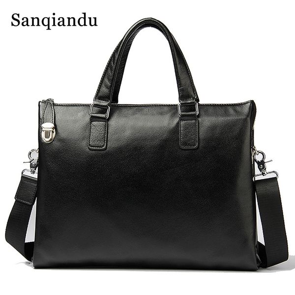sanqiandu simple business men briefcase bag genuine leather lapbag casual man shoulder bags anti-theif lock handbag male
sanqiandu simple business men briefcase bag genuine leather lapbag casual man shoulder bags anti-theif lock handbag male