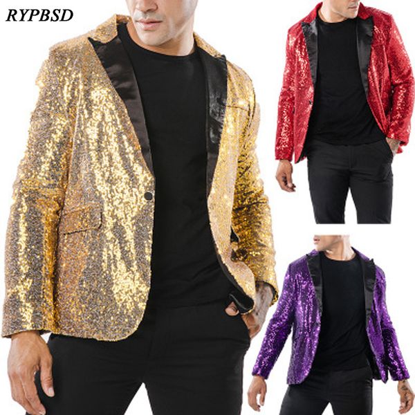 single button male blazer fashion sequins stage design suit blazer men autumn spring casual slim fit drama costume male, White;black
single button male blazer fashion sequins stage design suit blazer men autumn spring casual slim fit drama costume male, White;black