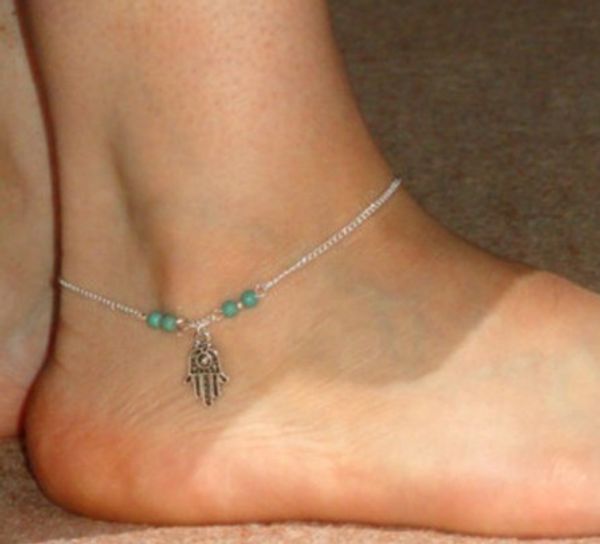 delicated ankle bracelets girls/ladies hamsa hand charm beading silver plated gothic ankle chains barefoot sandals, Red;blue
delicated ankle bracelets girls/ladies hamsa hand charm beading silver plated gothic ankle chains barefoot sandals, Red;blue