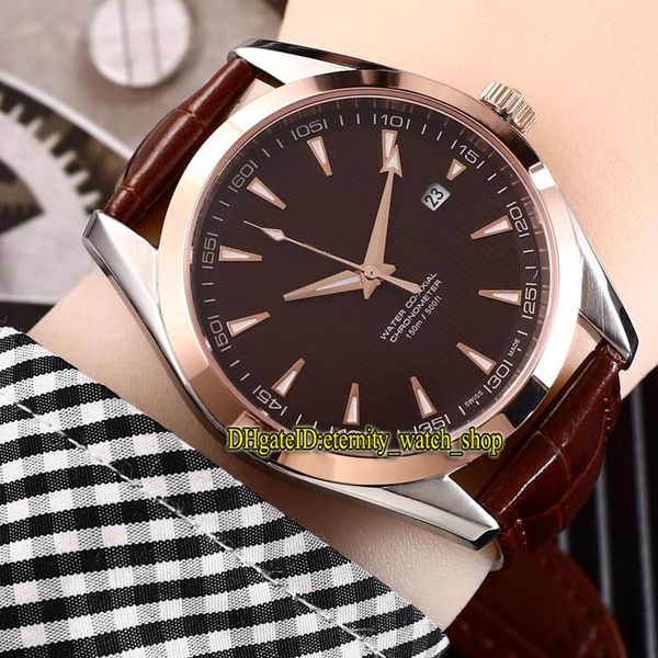 aqua terra 150m 231.13.39.21.01.001 dark brown date dial miyota 8215 automatic mens watch rose gold case leather strap, Slivery;brown
aqua terra 150m 231.13.39.21.01.001 dark brown date dial miyota 8215 automatic mens watch rose gold case leather strap, Slivery;brown
