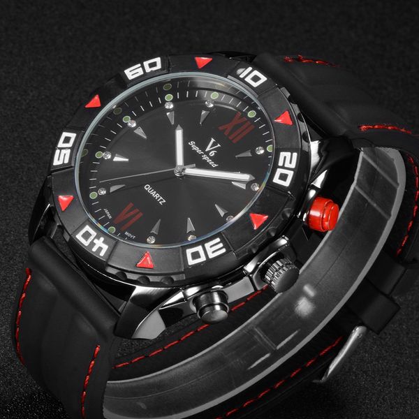new arrived men's v6 watch fashion silicone quartz analog design men sports watch male silicone wristwatch mascuion relojes, Slivery;brown
new arrived men's v6 watch fashion silicone quartz analog design men sports watch male silicone wristwatch mascuion relojes, Slivery;brown
