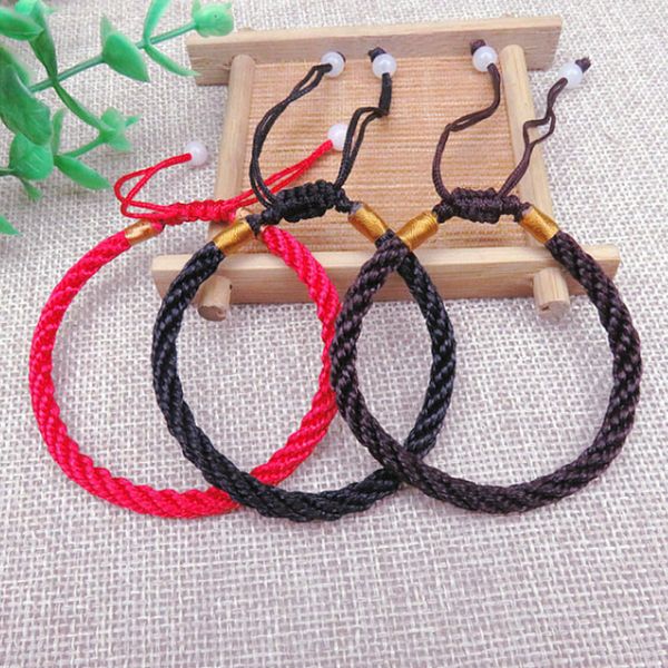 1pc handmade knit lucky chinese bracelet adjustable red bracelet jewelry gifts, Golden;silver
1pc handmade knit lucky chinese bracelet adjustable red bracelet jewelry gifts, Golden;silver