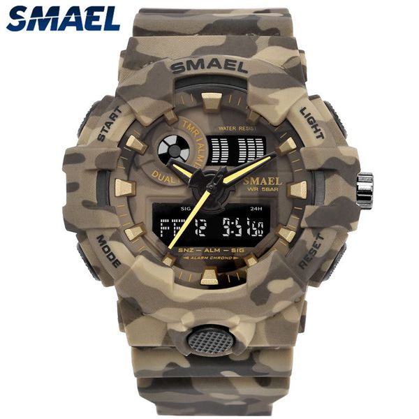 new brand smael brand digital sports watch men led watch running clocks 5bar waterproof relogio masculino, Slivery;brown
new brand smael brand digital sports watch men led watch running clocks 5bar waterproof relogio masculino, Slivery;brown