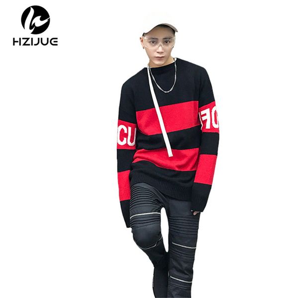 hzijue 2017 autumn winter new fashion stripe knit sweaters men hip hop hole casual pullover male loose print long sleeve sweater, White;black
hzijue 2017 autumn winter new fashion stripe knit sweaters men hip hop hole casual pullover male loose print long sleeve sweater, White;black