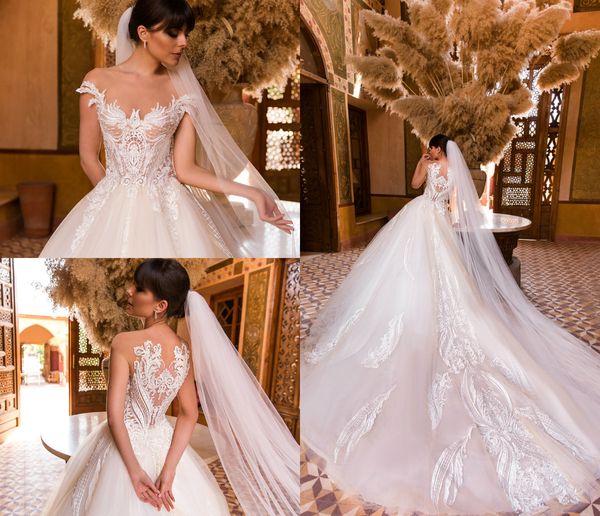 линия гранд свадебные платья поэт с коротким рукавом иллюзия лиф спинки jewel sheer шеи свадебные платья суд поезд свадебное платье, White 
линия гранд свадебные платья поэт с коротким рукавом иллюзия лиф спинки jewel sheer шеи свадебные платья суд поезд свадебное платье, White