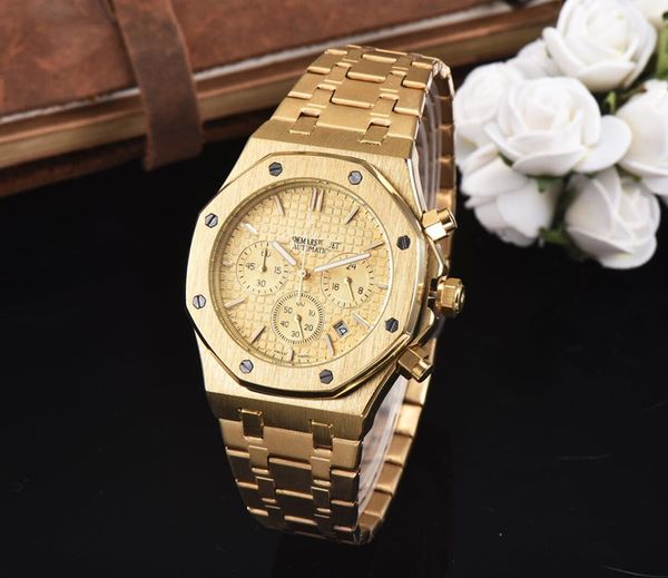 

2018 Все Subdials работа AAA мужские часы из нержавеющей стали Кварцевые наручные часы секундомер роскошные часы топ бренд для мужчин relojes лучший подарок