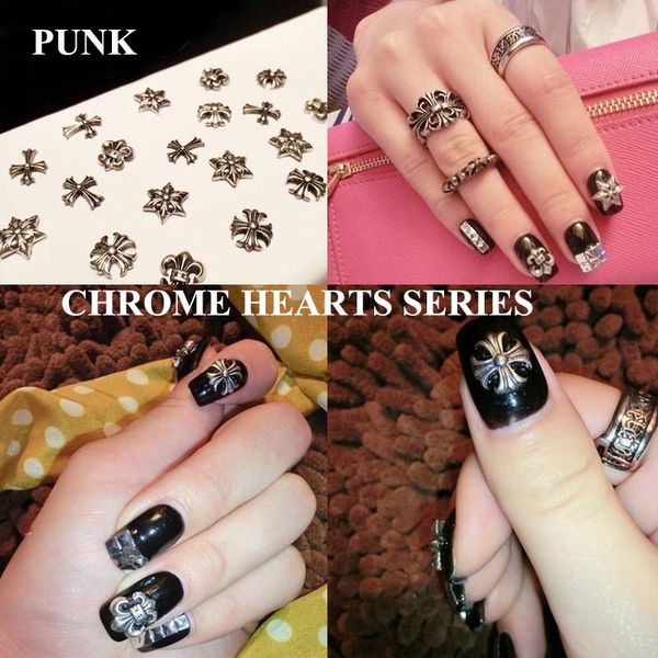 12pcs mixed nails decoration 3d punk style metal nail art decoration diy nail tips, Silver;gold
12pcs mixed nails decoration 3d punk style metal nail art decoration diy nail tips, Silver;gold