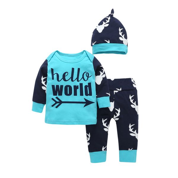 newborn baby clothing set cotton english words long sleeve romper + cartoon deer drawing pants children's boys girls clothing, White
newborn baby clothing set cotton english words long sleeve romper + cartoon deer drawing pants children's boys girls clothing, White