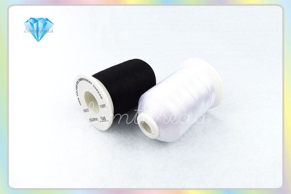 brand simthread white and black polyester embroidery thread 1000m/spool ing, Black;white
brand simthread white and black polyester embroidery thread 1000m/spool ing, Black;white