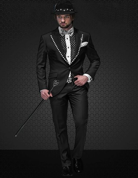 fashion black slim fit men wedding tuxedos groom tuxedos peak lapel one button men blazer 2 piece suit(jacket+pants+tie) 2043, Black;gray
fashion black slim fit men wedding tuxedos groom tuxedos peak lapel one button men blazer 2 piece suit(jacket+pants+tie) 2043, Black;gray