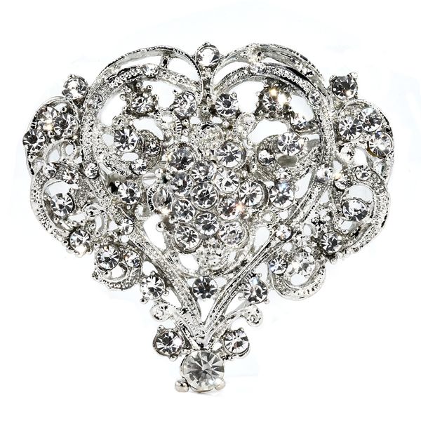 cute heart shape lady girl rhinestone brooch huge size wedding party brooch pin women jewelry christmas gift beauty, Gray
cute heart shape lady girl rhinestone brooch huge size wedding party brooch pin women jewelry christmas gift beauty, Gray