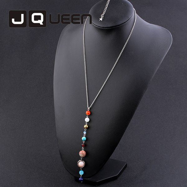 universe galaxy the eight planets solar system guardian star natural stone chokers necklace women sweater chain, Golden;silver
universe galaxy the eight planets solar system guardian star natural stone chokers necklace women sweater chain, Golden;silver