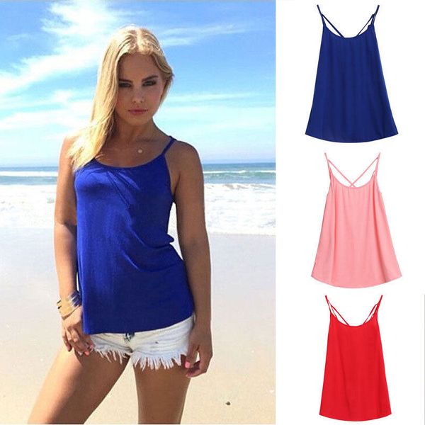 new style summer women casual tank vest t shirt summer beach sleeveless solid tshirt vest, White
new style summer women casual tank vest t shirt summer beach sleeveless solid tshirt vest, White