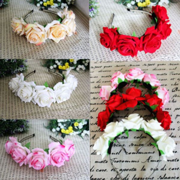 rose flower headband flower crown for bridesmaid garland floral crown handmade bride rose headband accessories
rose flower headband flower crown for bridesmaid garland floral crown handmade bride rose headband accessories
