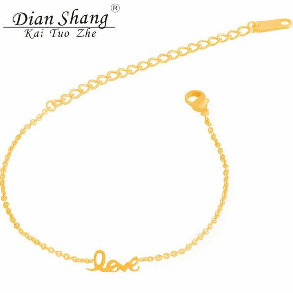 dianshangkaituozhe 1pcs letter charm bracelet gold link chain stackable stainless steel jewellery pulseras vintage, White
dianshangkaituozhe 1pcs letter charm bracelet gold link chain stackable stainless steel jewellery pulseras vintage, White