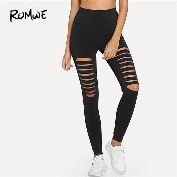 romwe sport solid black ladder ripped running tights women stretchy skinny trainning pants, Black;blue
romwe sport solid black ladder ripped running tights women stretchy skinny trainning pants, Black;blue