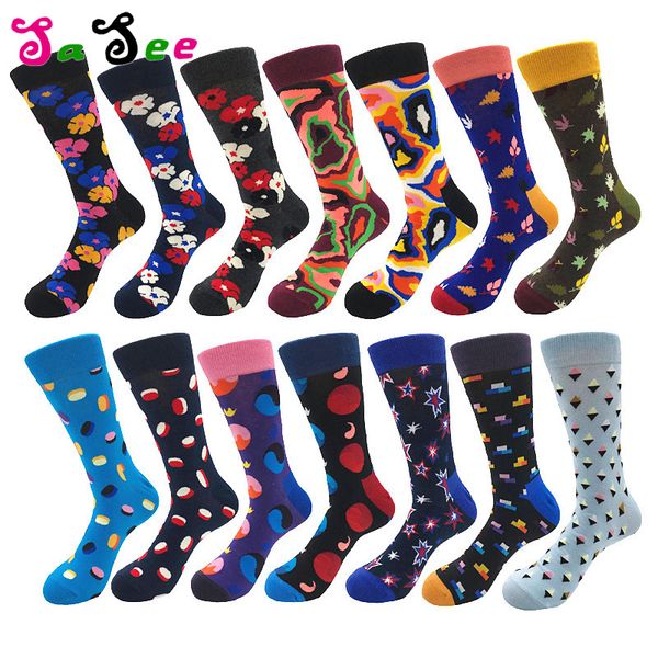 new men's funny happy socks combed cotton socks fashion jacquard business dress crew wedding gift couple sox, Black
new men's funny happy socks combed cotton socks fashion jacquard business dress crew wedding gift couple sox, Black