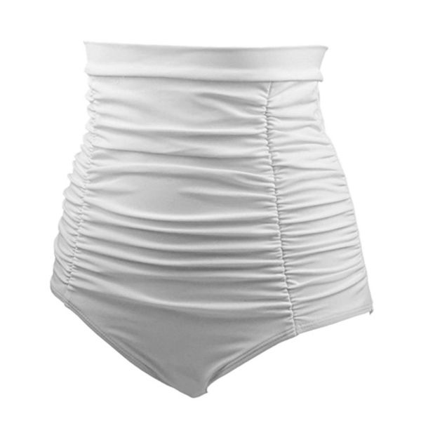 high waist bikini panties retro seamless briefs women underwear vintage folds panties new, White;black
high waist bikini panties retro seamless briefs women underwear vintage folds panties new, White;black