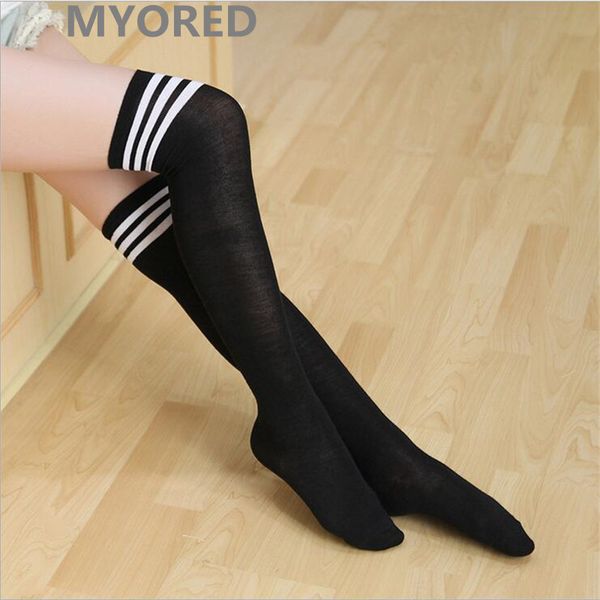 myored classical women lady girls over the knee stockings thigh high long striped stocking 10 colors, Black;white
myored classical women lady girls over the knee stockings thigh high long striped stocking 10 colors, Black;white