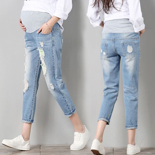 denim pregnant jeans maternity pants clothes elastic pregnancy jeans for pregnant women clothing belly high waist, White
denim pregnant jeans maternity pants clothes elastic pregnancy jeans for pregnant women clothing belly high waist, White