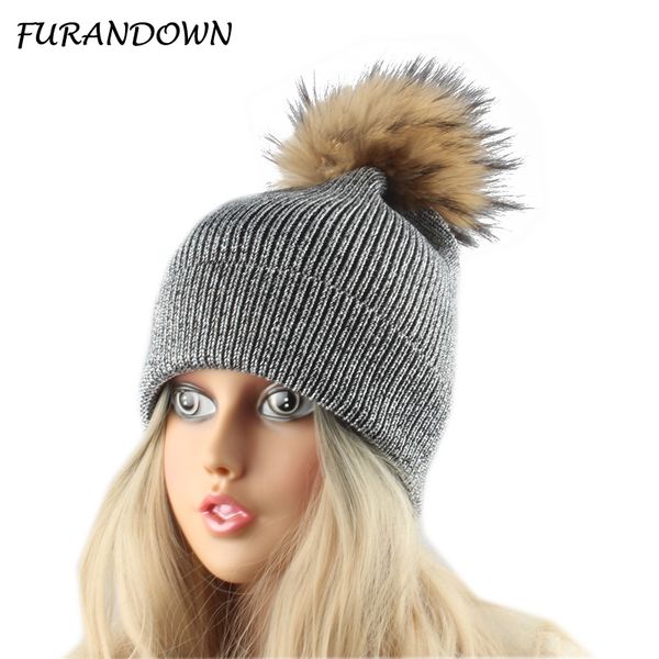 natural fur pompom hats winter women hat silver wire knitted wool beanies ladies warm beanie female cap skullies, Blue;gray
natural fur pompom hats winter women hat silver wire knitted wool beanies ladies warm beanie female cap skullies, Blue;gray