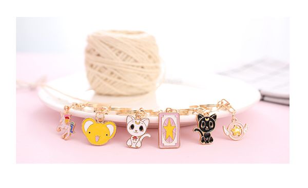 cartoon cute card captor sakura keychain unicorn women man car purse pendant keyring girl gift key chain trinket car bag charms, Silver
cartoon cute card captor sakura keychain unicorn women man car purse pendant keyring girl gift key chain trinket car bag charms, Silver
