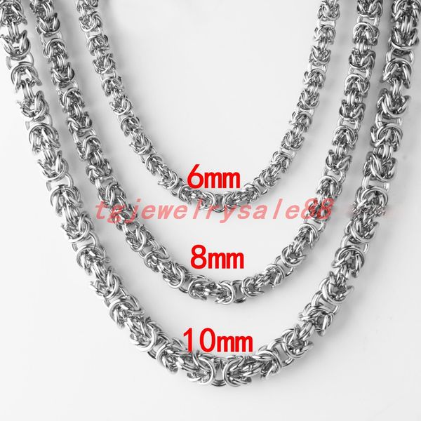 fashion 6/8/10mm wide silver tone stainless steel biker men's byzantine box chain bracelet or necklace xmas gift 7"-40" option
fashion 6/8/10mm wide silver tone stainless steel biker men's byzantine box chain bracelet or necklace xmas gift 7"-40" option