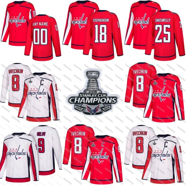 2018 Stanley Cup Champions Washington Capitals Dmitry Orlov Brett Connolly Devante Smith-Pelly Jakub Vrana Michal Kempny Hockey Jerseys
2018 Stanley Cup Champions Washington Capitals Dmitry Orlov Brett Connolly Devante Smith-Pelly Jakub Vrana Michal Kempny Hockey Jerseys