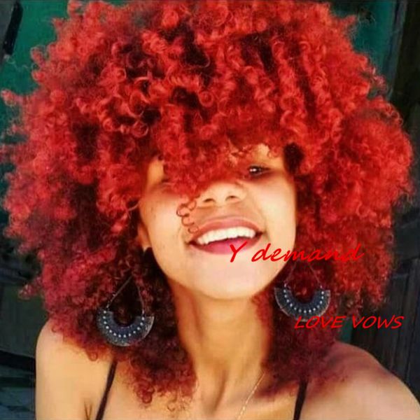 women fashion heat resistant synthetic red short hair wigs for black women body wavy haircuts kinky curly full celebrity wig
women fashion heat resistant synthetic red short hair wigs for black women body wavy haircuts kinky curly full celebrity wig