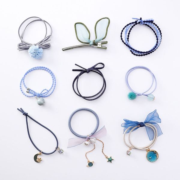 9pcs/set starry sky serirs bowknot lace flower ball stars moon charm hair ropes hairpins for women girl's sweet hair accessories, Golden;white
9pcs/set starry sky serirs bowknot lace flower ball stars moon charm hair ropes hairpins for women girl's sweet hair accessories, Golden;white