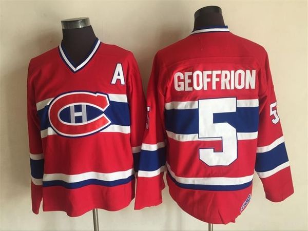 Montreal Canadiens Jerseys #5 BERNARD GEOFFRION Red 1959 CCM Vintage Cheap Hockey Jersey
Montreal Canadiens Jerseys #5 BERNARD GEOFFRION Red 1959 CCM Vintage Cheap Hockey Jersey