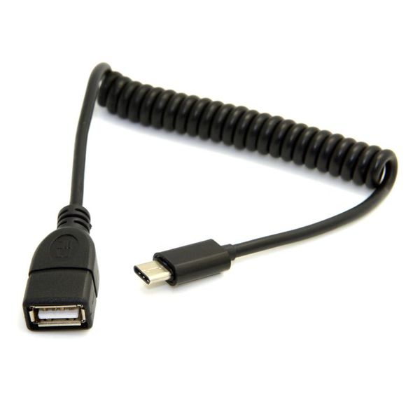 USB 3.0 Type A Female to USB 3.1 Type C Spring OTG Data Transfer Extension Cable Black 1.5M
USB 3.0 Type A Female to USB 3.1 Type C Spring OTG Data Transfer Extension Cable Black 1.5M