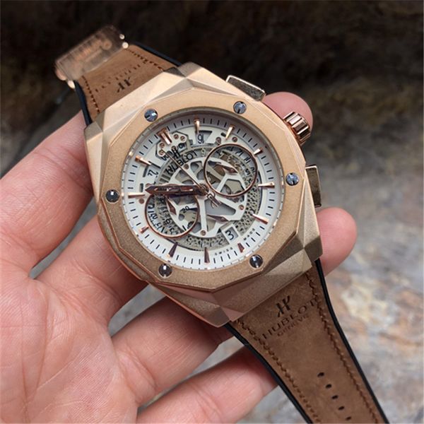 Hot sale 45mm casual men watches AAA brand chronograph leather quartz watch fashion auto date male clocks wholesale men's gifts
Hot sale 45mm casual men watches AAA brand chronograph leather quartz watch fashion auto date male clocks wholesale men's gifts