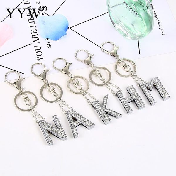 yyw women/men's fashion zinc alloy with rhinestone letter a m n k h key chains key rings charms gifts alphabet letter clasp, Silver
yyw women/men's fashion zinc alloy with rhinestone letter a m n k h key chains key rings charms gifts alphabet letter clasp, Silver