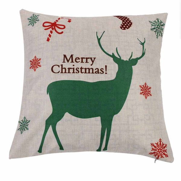 merry christmas elk cotton pillow case pillow covers 45*45cm 
merry christmas elk cotton pillow case pillow covers 45*45cm
