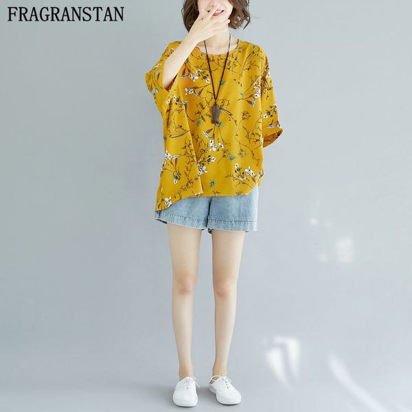 2018 women summer new casual loose chiffon t-shirt plus size flower print o-neck tops female short sleeve tshirts ly532, White
2018 women summer new casual loose chiffon t-shirt plus size flower print o-neck tops female short sleeve tshirts ly532, White