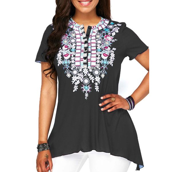 plus size 5xl summer for womens and blouses 2018 vintage print button long shirts tunic ladies womens clothing, White
plus size 5xl summer for womens and blouses 2018 vintage print button long shirts tunic ladies womens clothing, White