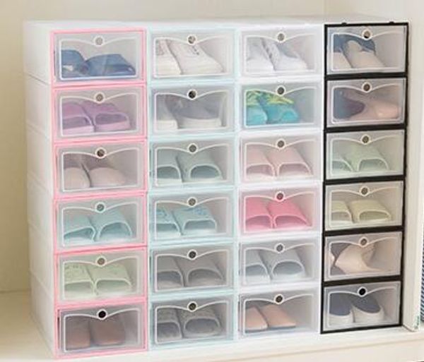 6pcs/set thickened flip shoes transparent drawer case plastic shoe boxes stackable box storage box shoe storage organizer
6pcs/set thickened flip shoes transparent drawer case plastic shoe boxes stackable box storage box shoe storage organizer