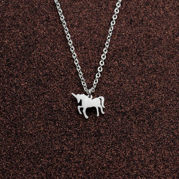 wholesale 50pcs dainty unicorn necklaces women boho jewelry collier femme 2018 stainless steel custom necklace christmas gifts, Silver
wholesale 50pcs dainty unicorn necklaces women boho jewelry collier femme 2018 stainless steel custom necklace christmas gifts, Silver